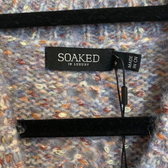 Soaked in luxury , Blue knit sweater vest, Size M - Picture 3 of 4